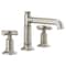Brizo Invari Widespread Lavatory Faucet With Column Spout - Less Handles 65377LF-NKLHP-ECO - alternate 6